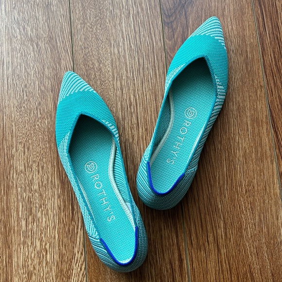 Rothy’s The Point Calypso Teal 6.5 EUC - Picture 4 of 10
